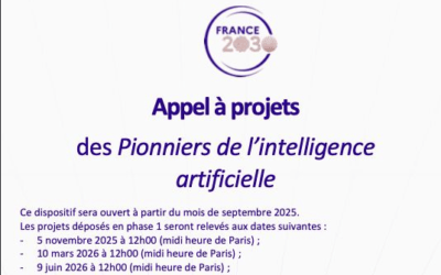 🚀 Appel à projets “Pionniers de l’IA” (France 2030)